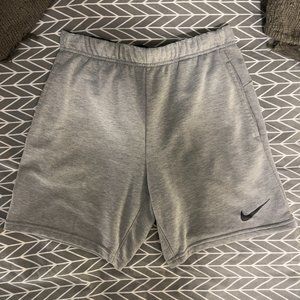 Nike Athletic Shorts, Men's Medium, Grey